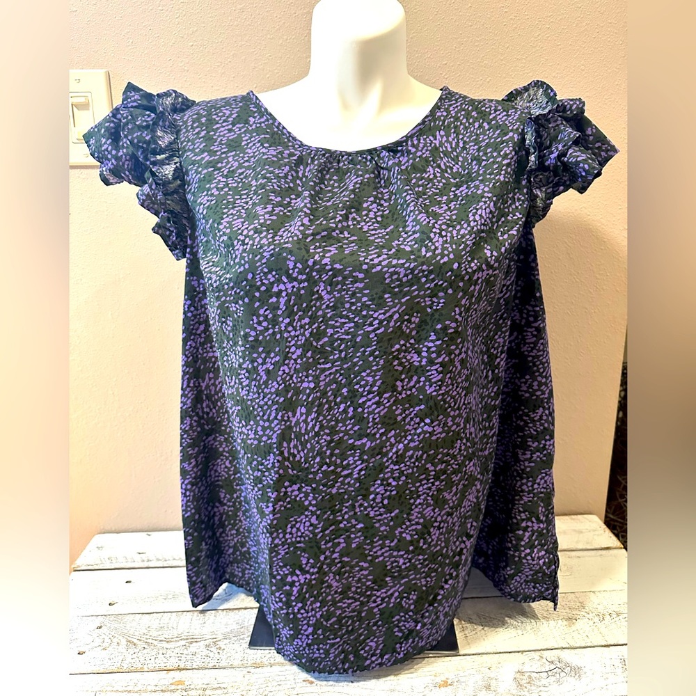 Ruffled Sleeve Blouse - NWOT